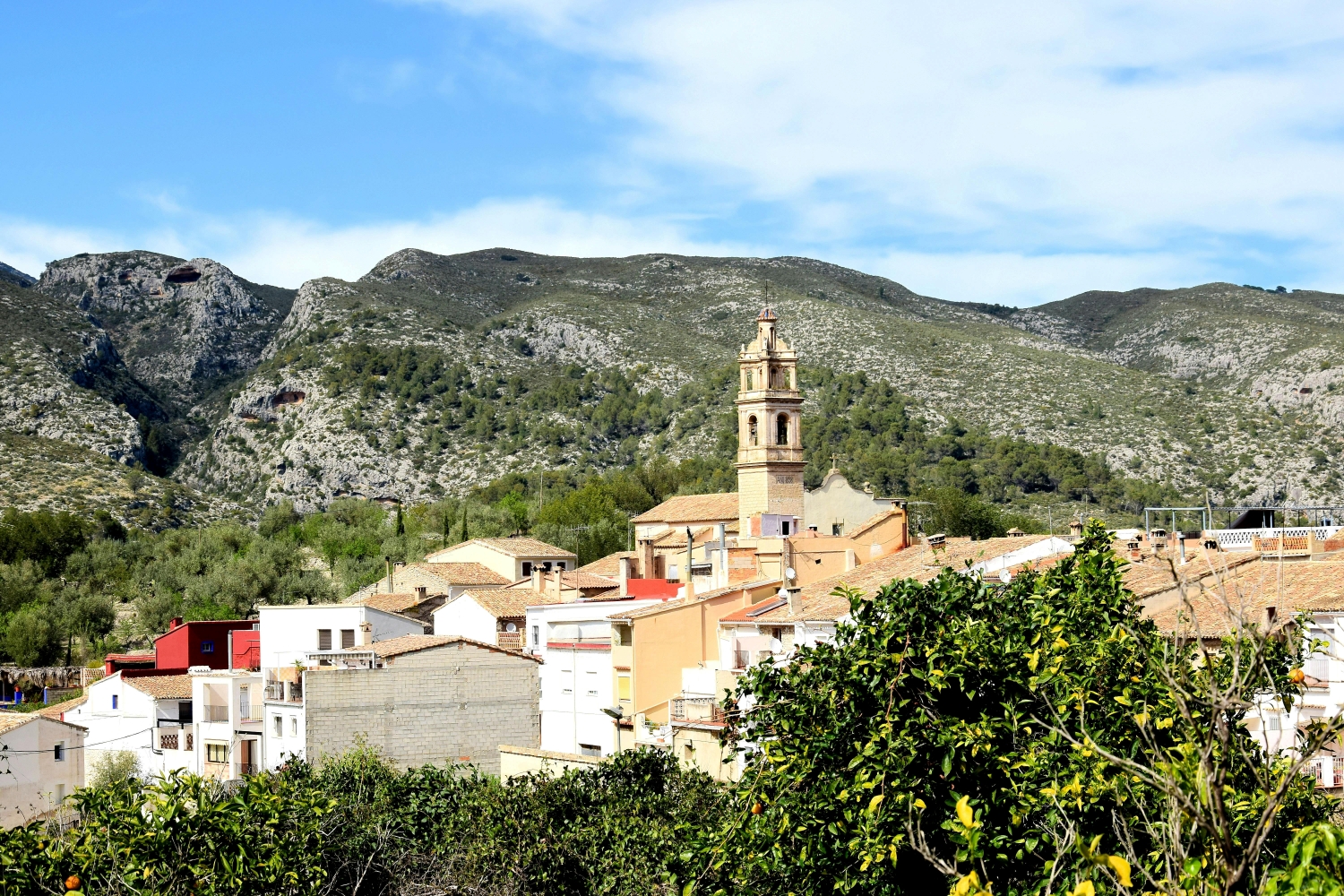 La Vall de Gallinera v Alicante, oblast původu olivového oleje Villalonga